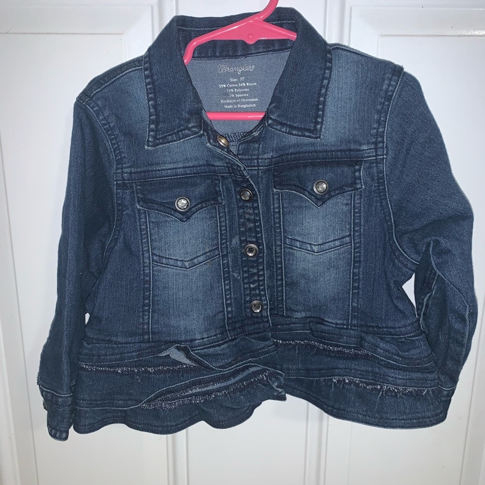 Wrangler denim girls jacket, size 3T